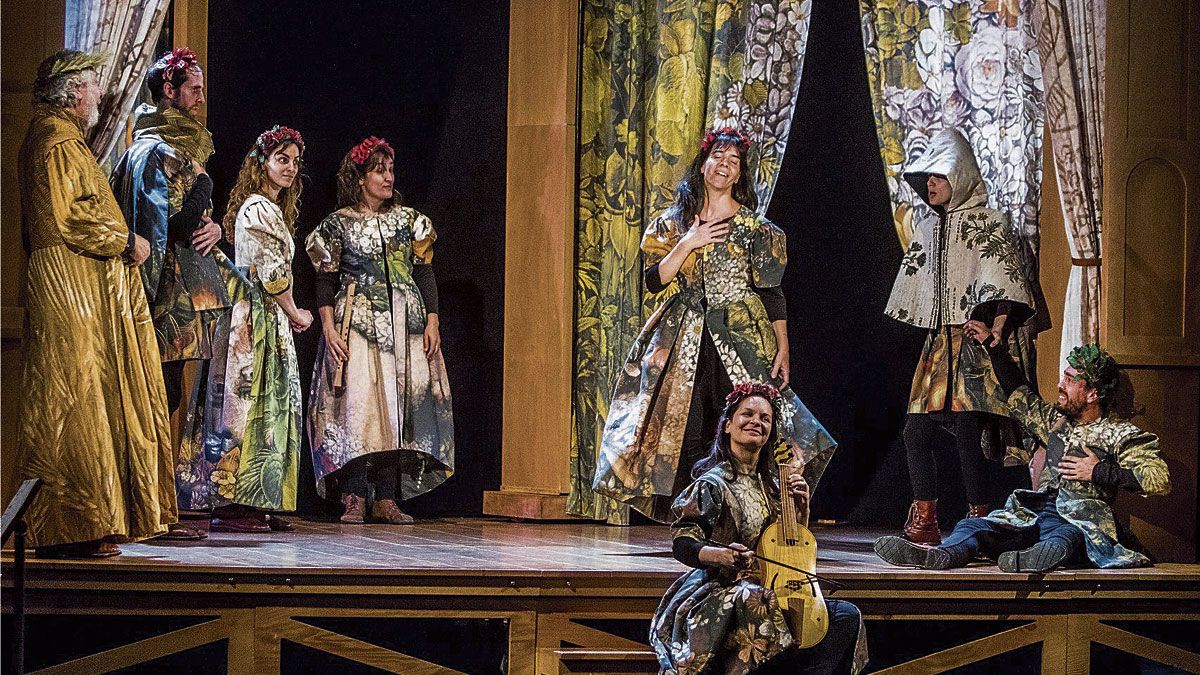 La compañía Nao d’Amores acude este jueves al Auditorio con su más reciente montaje, ‘Comedia Aquilana’, del dramaturgo Torres Naharro. | RUBÉN GÓMEZ
