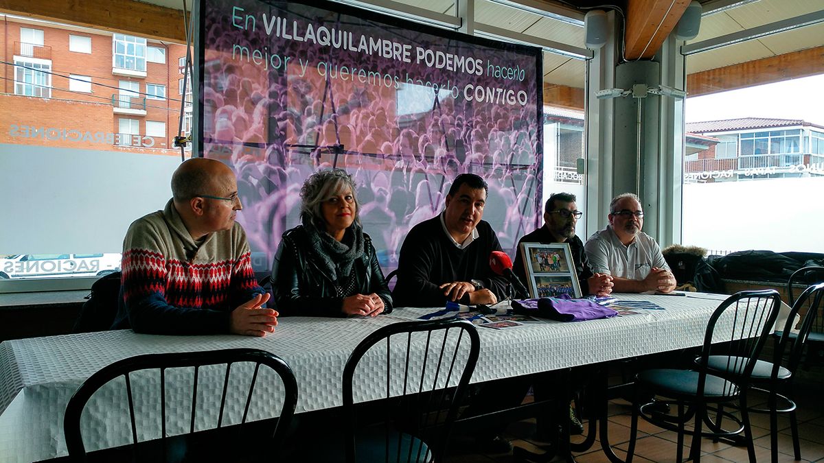 Miguel Fernández Llamazares, Rita González, Juanjo Moro, Julio Enrique González y Javier Delgado. | L.N.C.