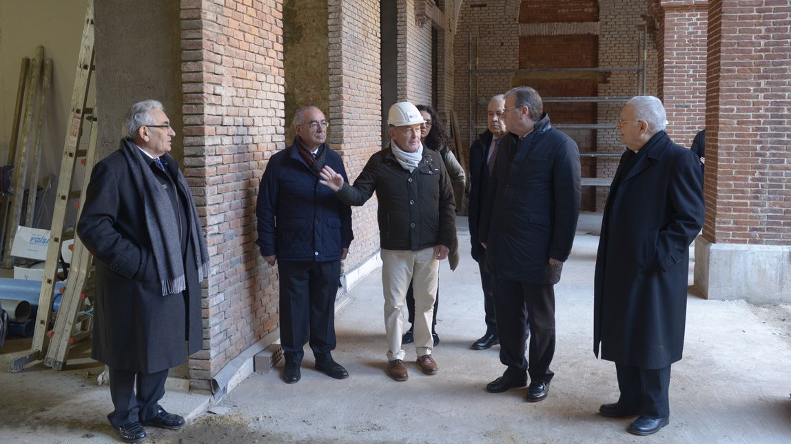 Visita a las obras del futuro Museo de la Semana Santa de León. | MAURICIO PEÑA