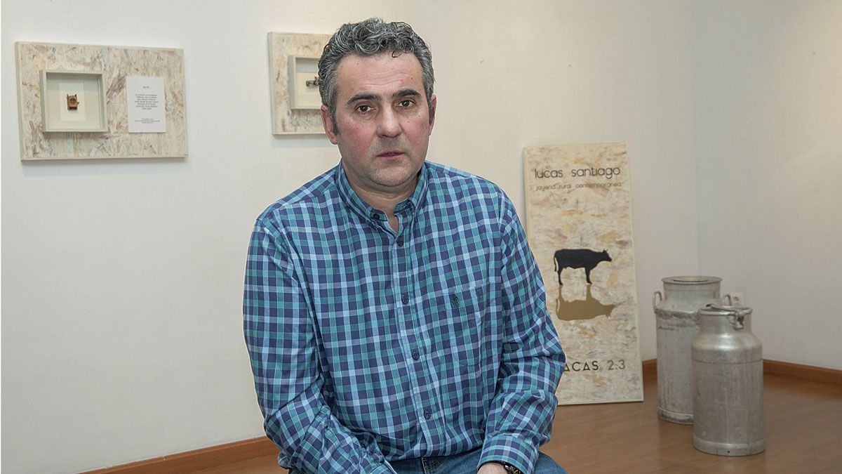 Lucas Santiago en el Centro Leonés de Arte. | VICENTE GARCÍA