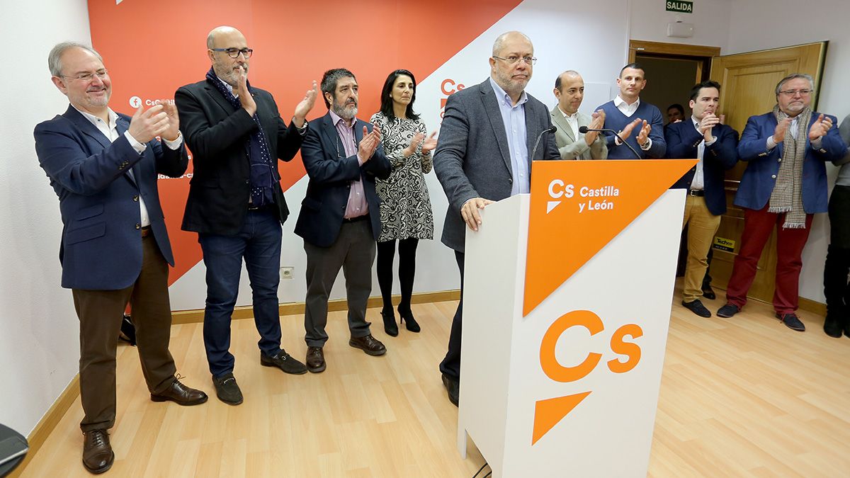 Rueda de prensa del diputado nacional de Ciudadanos Francisco Igea en la que comunica que se presenta a las primarias de Cs para ser candidato a la Presidencia de la Junta. | ICAL