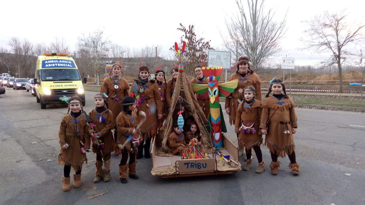 Uno de los grupos que participó el año pasado en el Carnaval de Sahagún. | L.N.C.