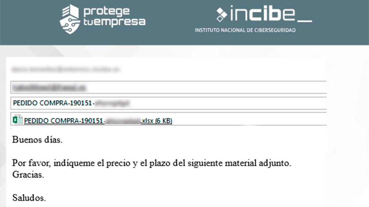 Ejemplo de uno de los correos con archivos adjuntos mailiciosos. | L.N.C.