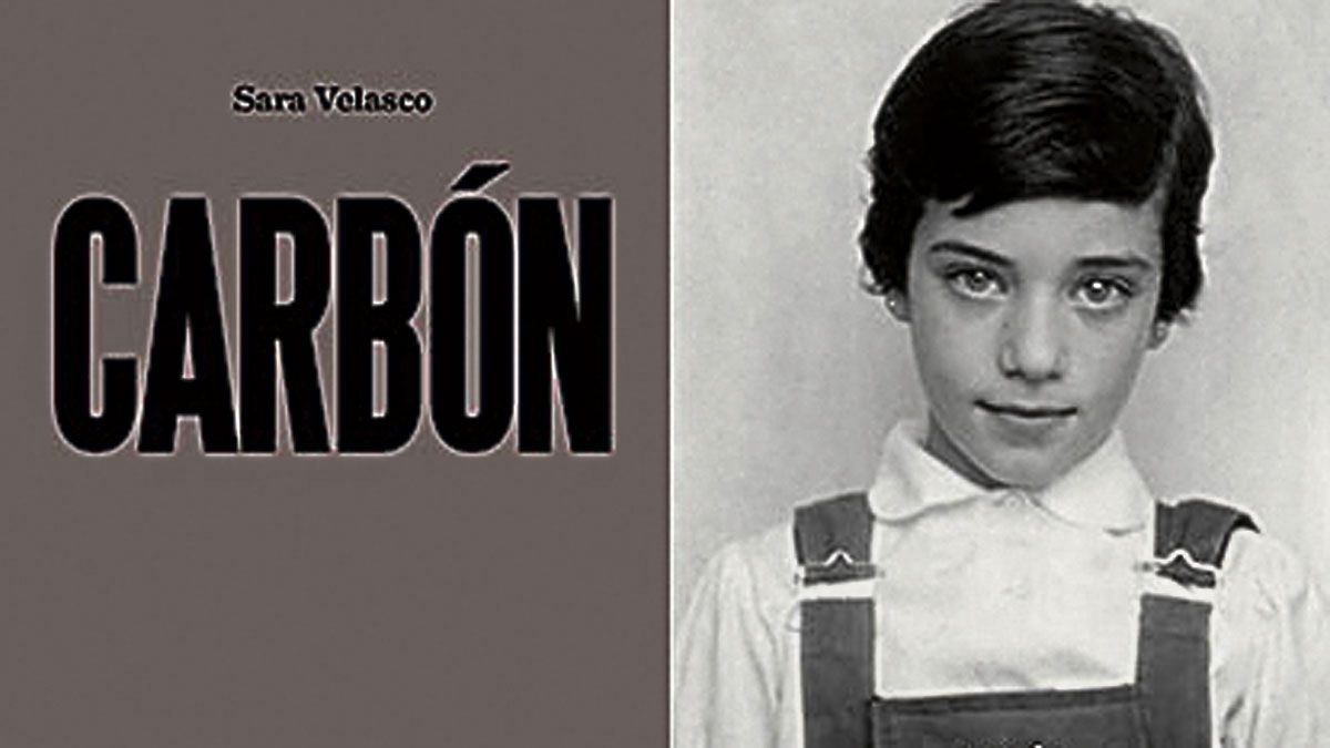 Portada de Carbón y retrato de Ana Velasco a los nueve años.