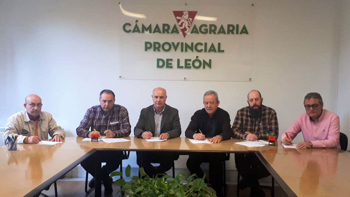 Un momento de la firma del nuevo convenio colectivo. | L.N.C.