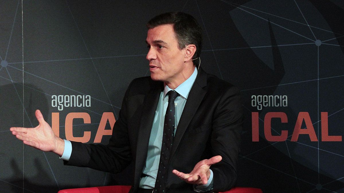 El candidato Pedro Sánchez visitó León este martes. | ICAL