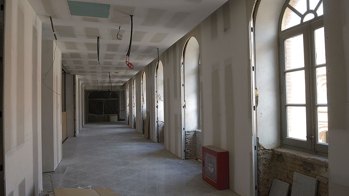 Los suelos ya se pueden apreciar en la primera planta del Museo Diocesano y de la Semana Santa. | MAURICIO PEÑA Los suelos ya se pueden apreciar en la primera planta del Museo Diocesano y de la Semana Santa. | MAURICIO PEÑA