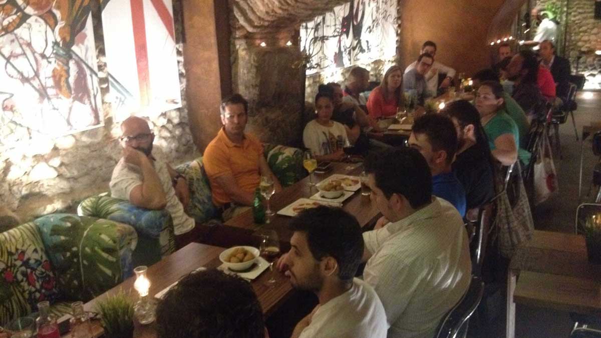 Un momento de la reunión de jóvenes empresarios con el CEL celebrada el pasado lunes.