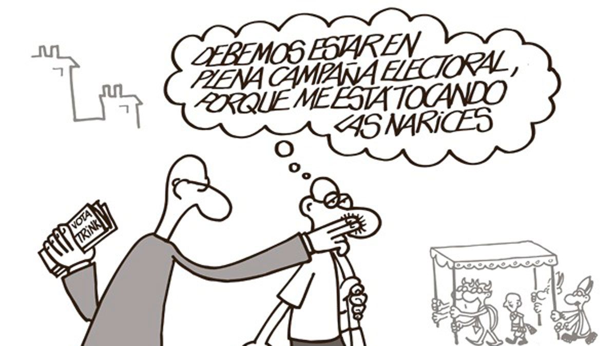 Viñeta de Forges relacionada con la campaña electoral.