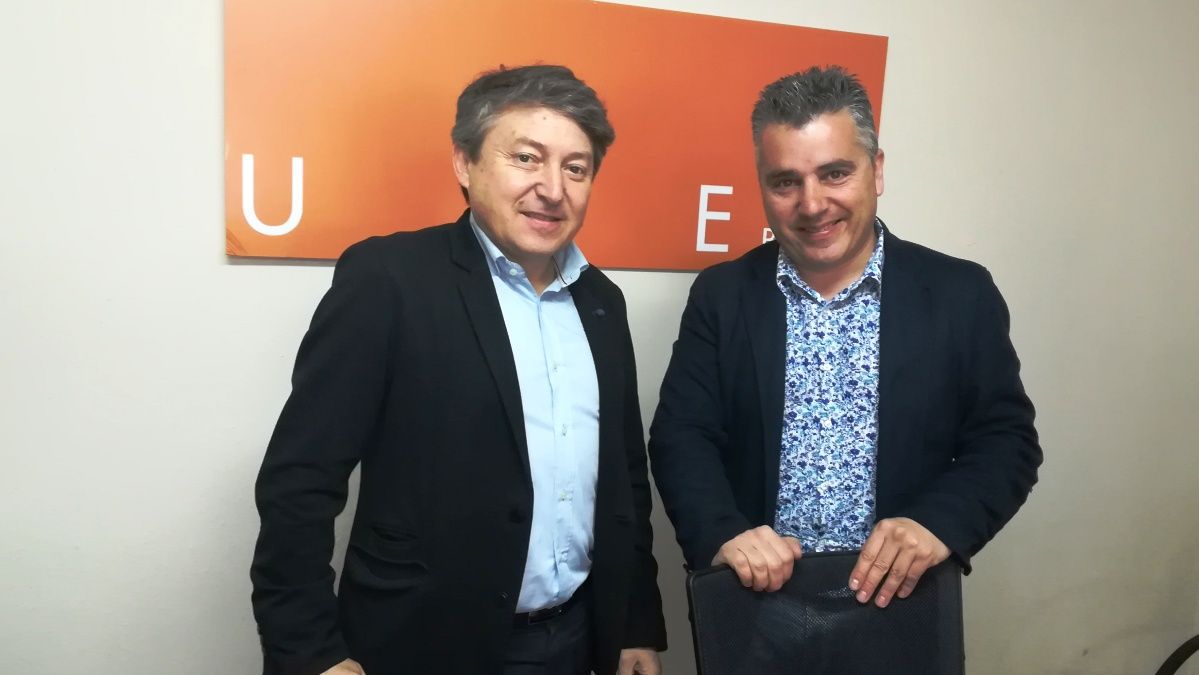 Samuel Folguera y Santiago Macías, en al presentación de la candidatura autonómica. | D.M.