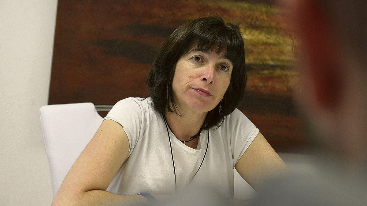 La concejala electa por León en Común y líder de la lista, Victoria Rodríguez. | MAURICIO PEÑA