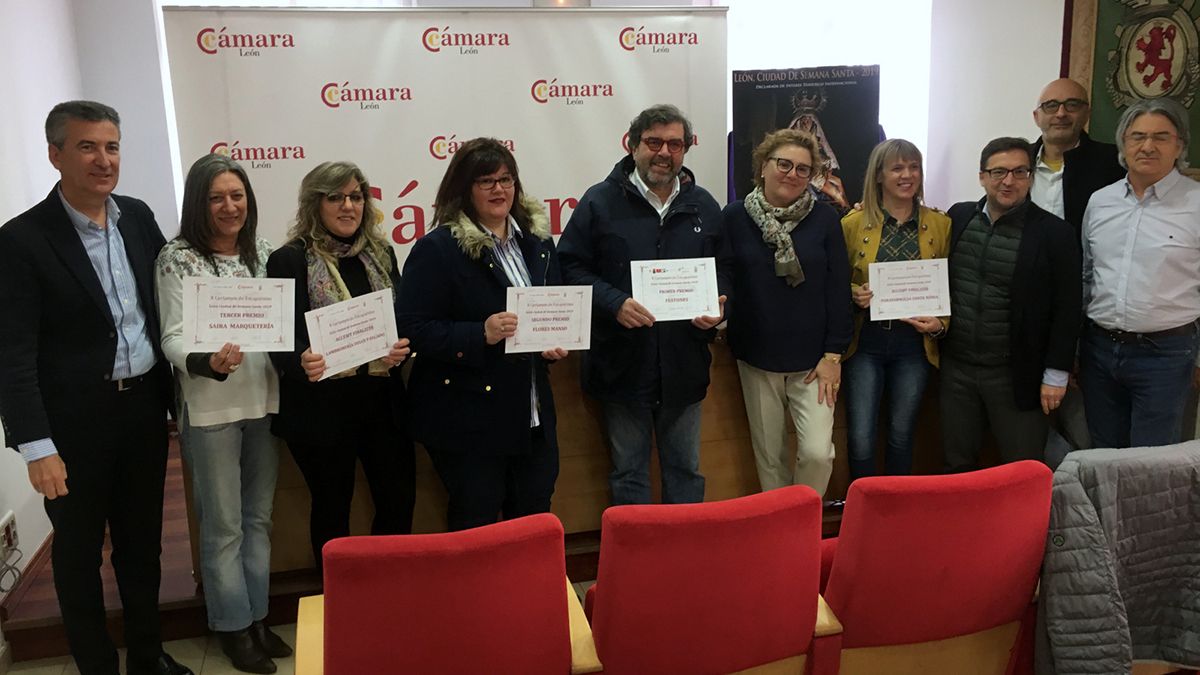 Entrega de los premios de la Cámara de Comercio por los escaparates de Semana Santa. | L.N.C.