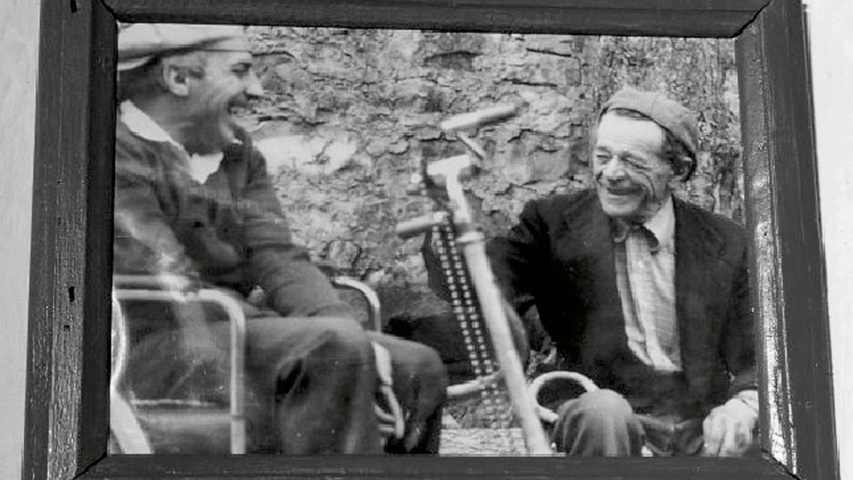 Un cuadro que Noris enseñaba a los visitantes mientras explicaba: "Este señor que usted ve aquí, hablando conmigo..."