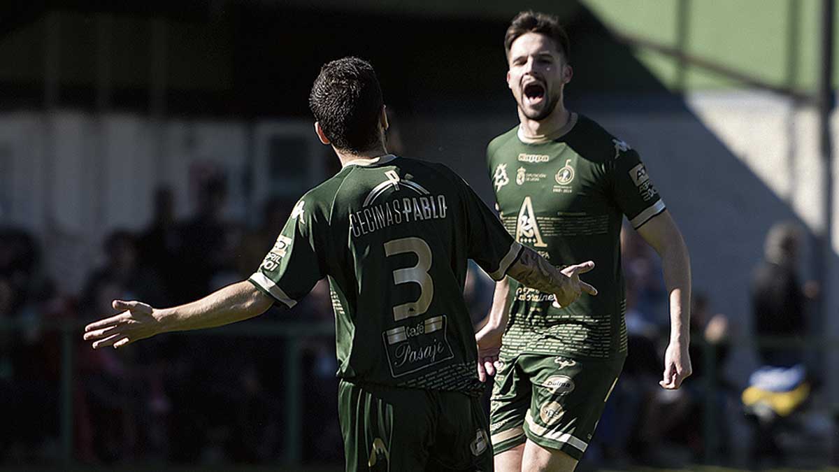 El Astorga celebra uno de los tantos frente al Júpiter. | SAÚL ARÉN