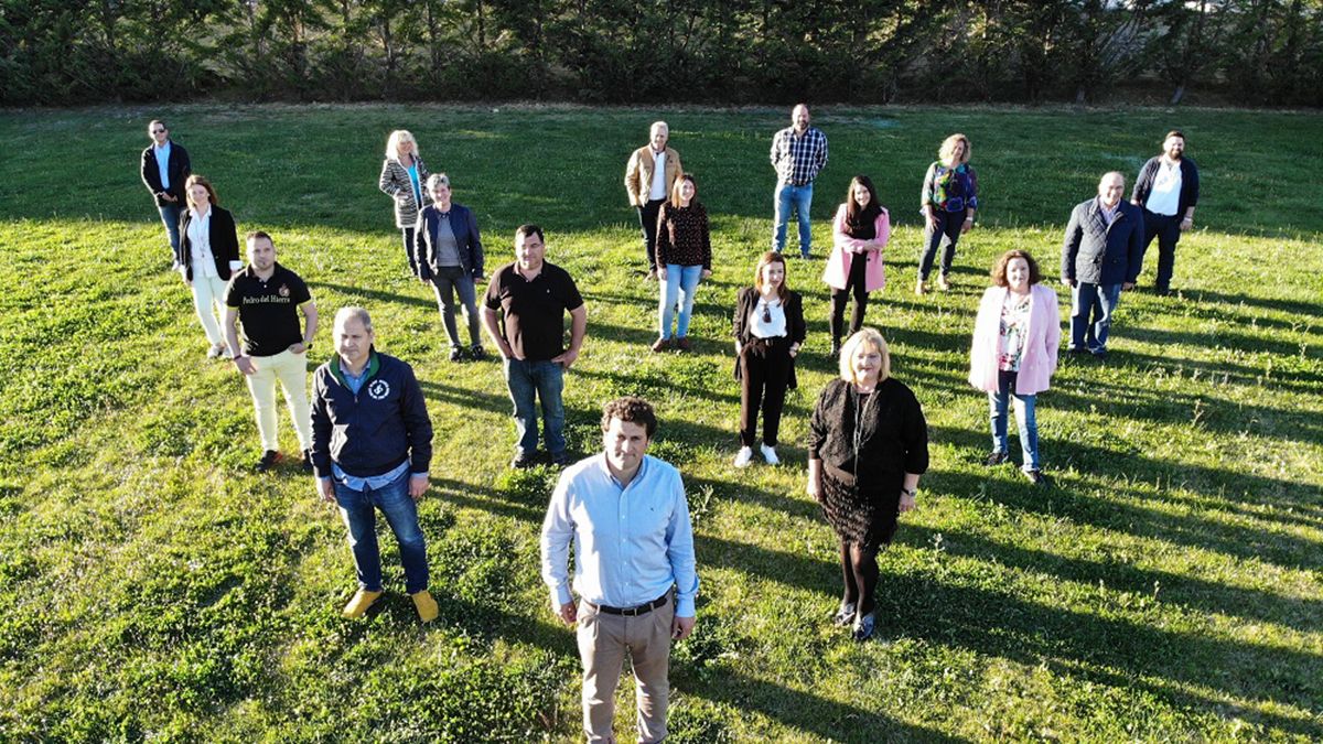 La candidatura del PP en Villaquilambre, encabezada por Manuel García. | L.N.C.