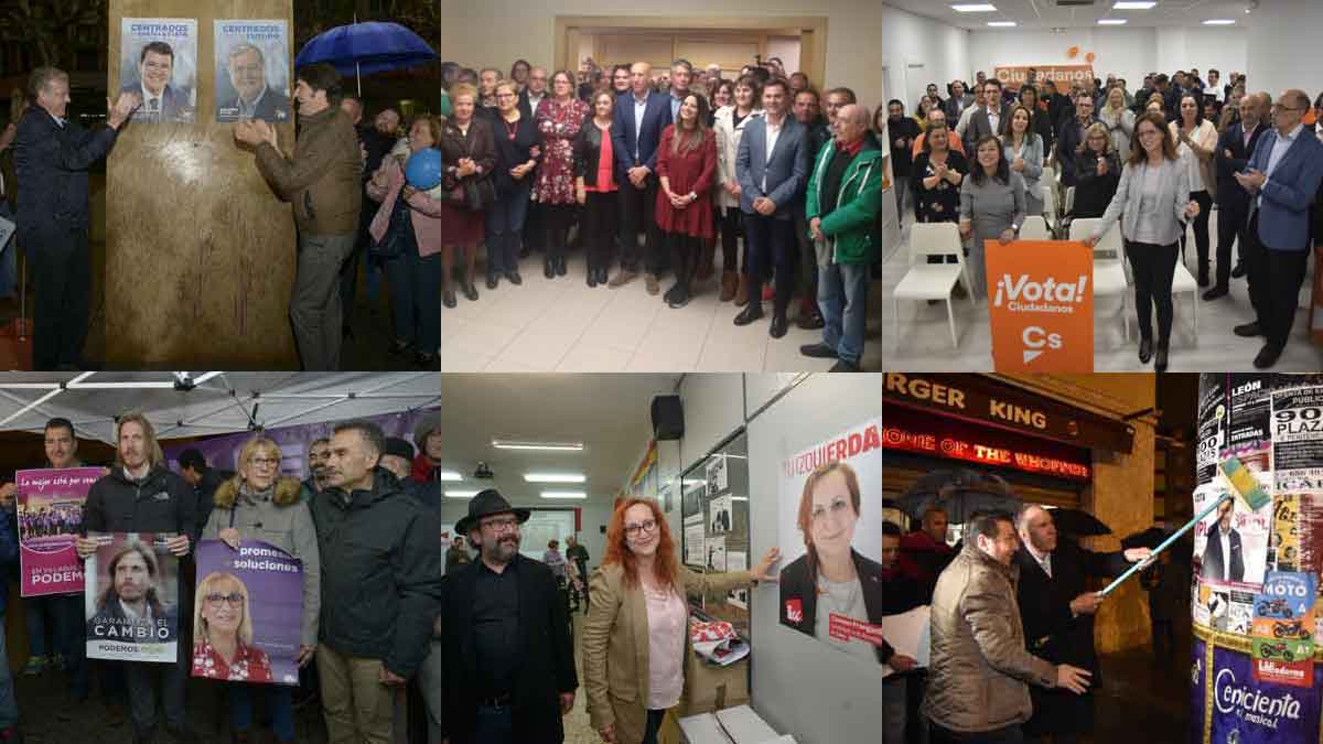 Actos celebrados en la medianoche de este jueves en León capital. | MAURICIO PEÑA / SAÚL ARÉN