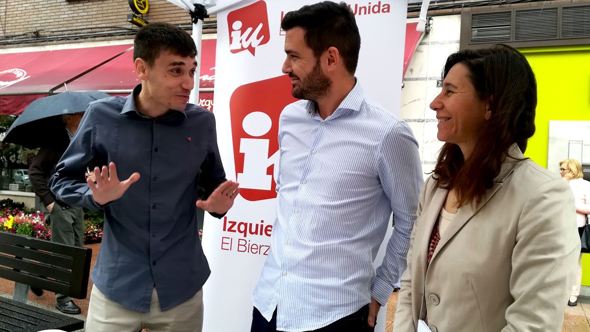 Javier Arias, Eduardo Garzón y María Aurora Panizo. | D.M.