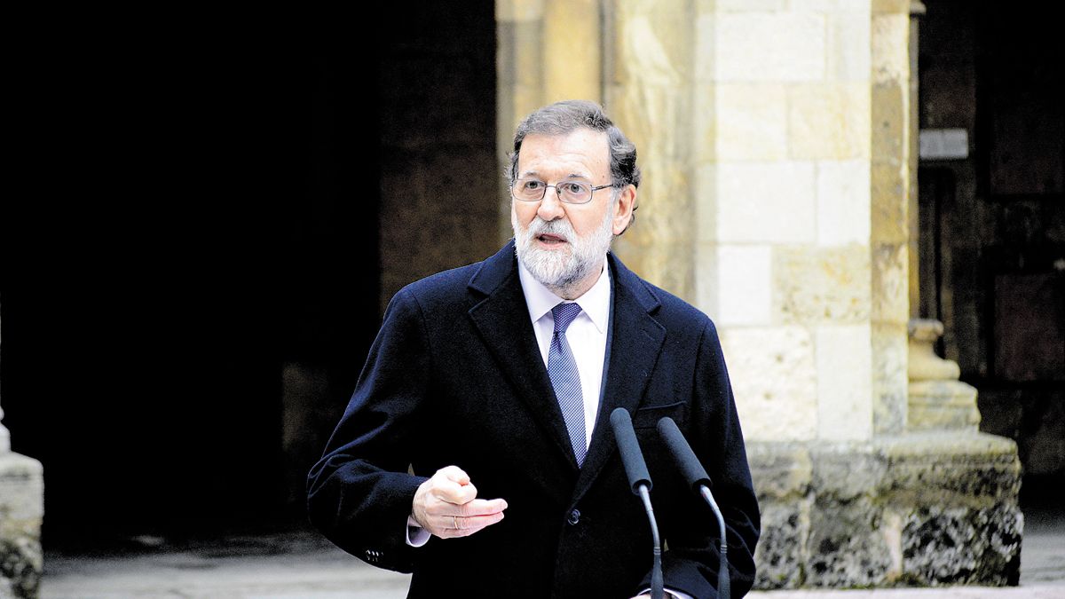 Mariano Rajoy, durante una de sus visitas a León. | DANIEL MARTIN