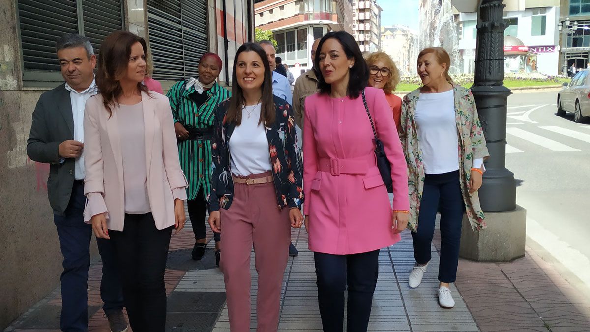 Visita de la diputada Soraya Mayo a Ponferrada. | A.C.