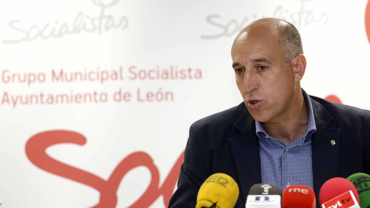 José Antonio Diez, portavoz socialista en el Ayuntamiento de León. | ICAL