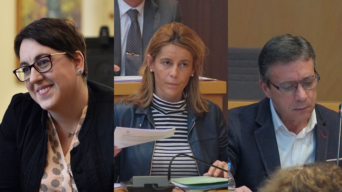 Camino Cabañas, Noelia Álvarez y Julio González Rivo.