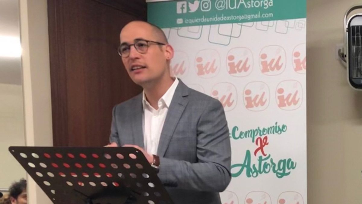 Chema Jáñez, el candidato por IU en Astorga, consigue dos escaños decisivos. | P.F.