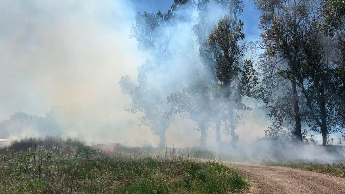 Incendio en Villaquilambre. | SAÚL ARÉN