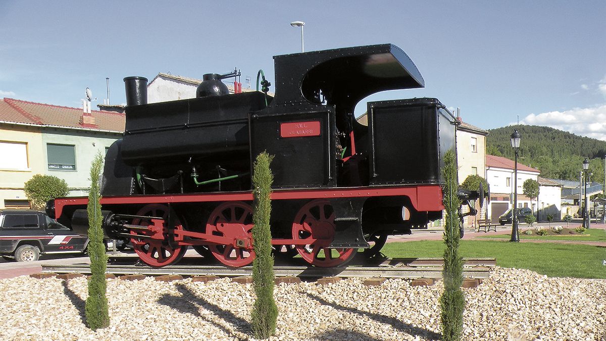 En la fotografía, detalle de la locomotora Olabárri restaurada. | E. NIÑO