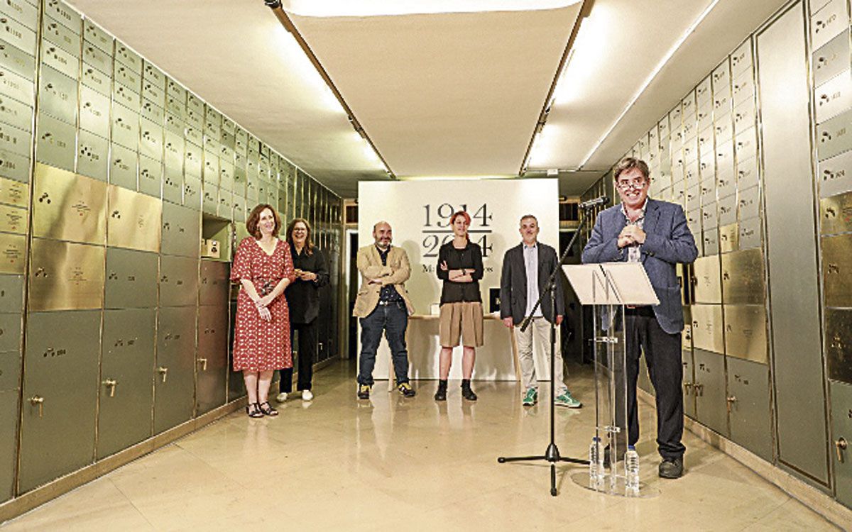 Luis García Montero durante la presentación de la exposición en la Caja de las Letras del Instituto Cervantes. | AUGUSTO ALMOGUERA