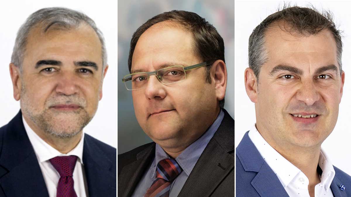 De izquierda a derecha, Javier Carrera, José Miguel Palazuelo y Juan José Blanco. | L.N.C.