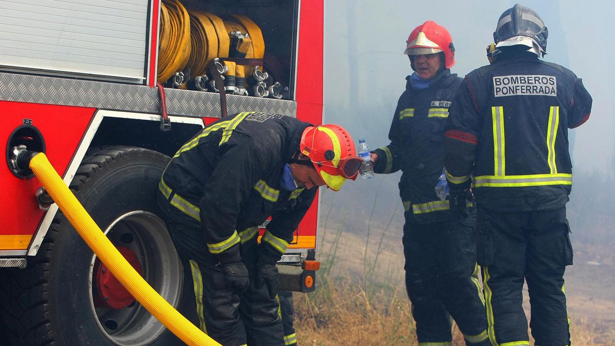 Bomberos de Ponferrada, en una imagen de archivo. | Ical