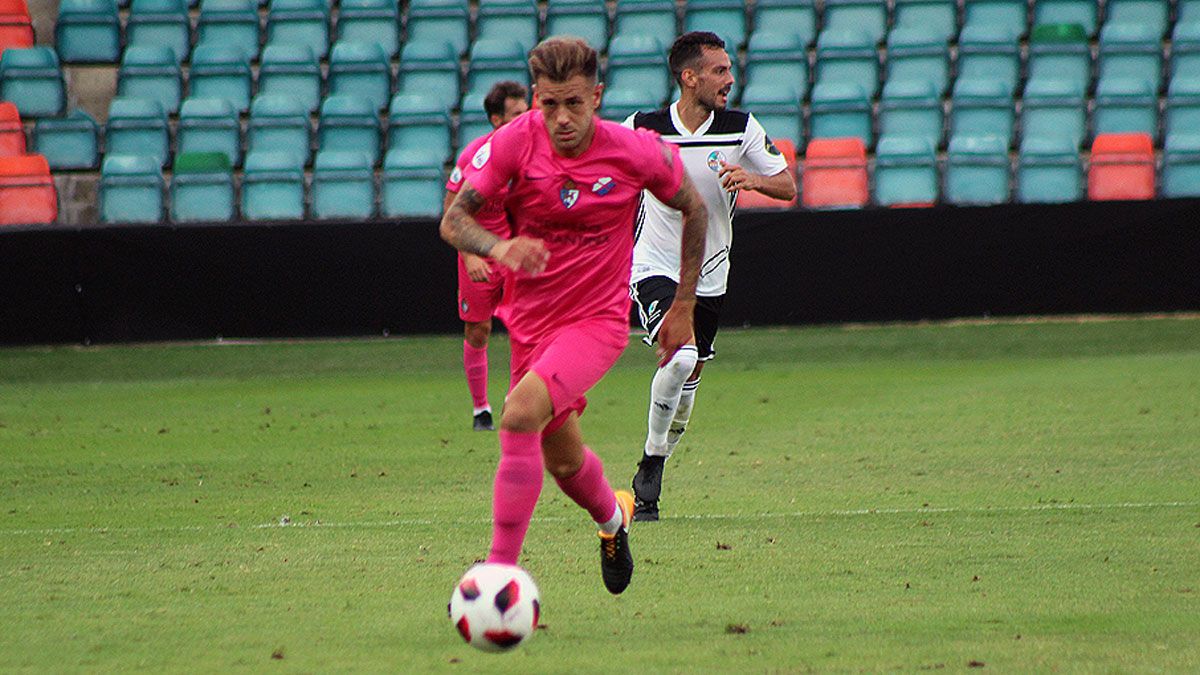 El jugador de la Deportiva, Jon García.