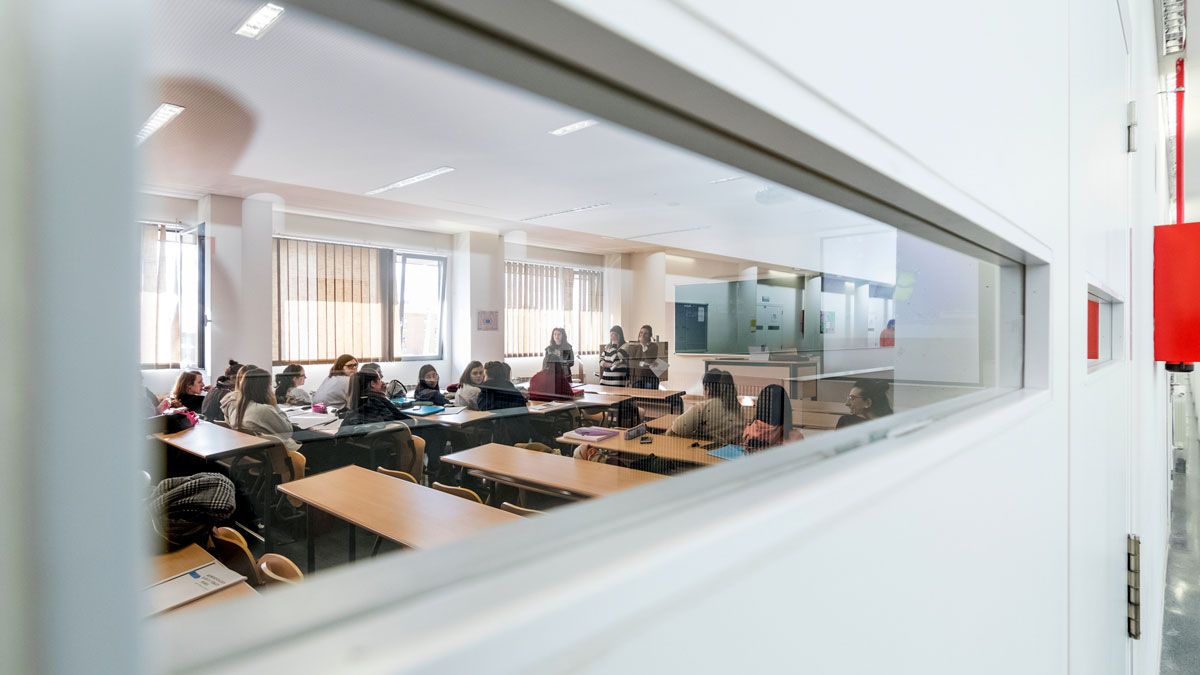 Imagen de archivo de un aula de la ULE. | L.N.C.