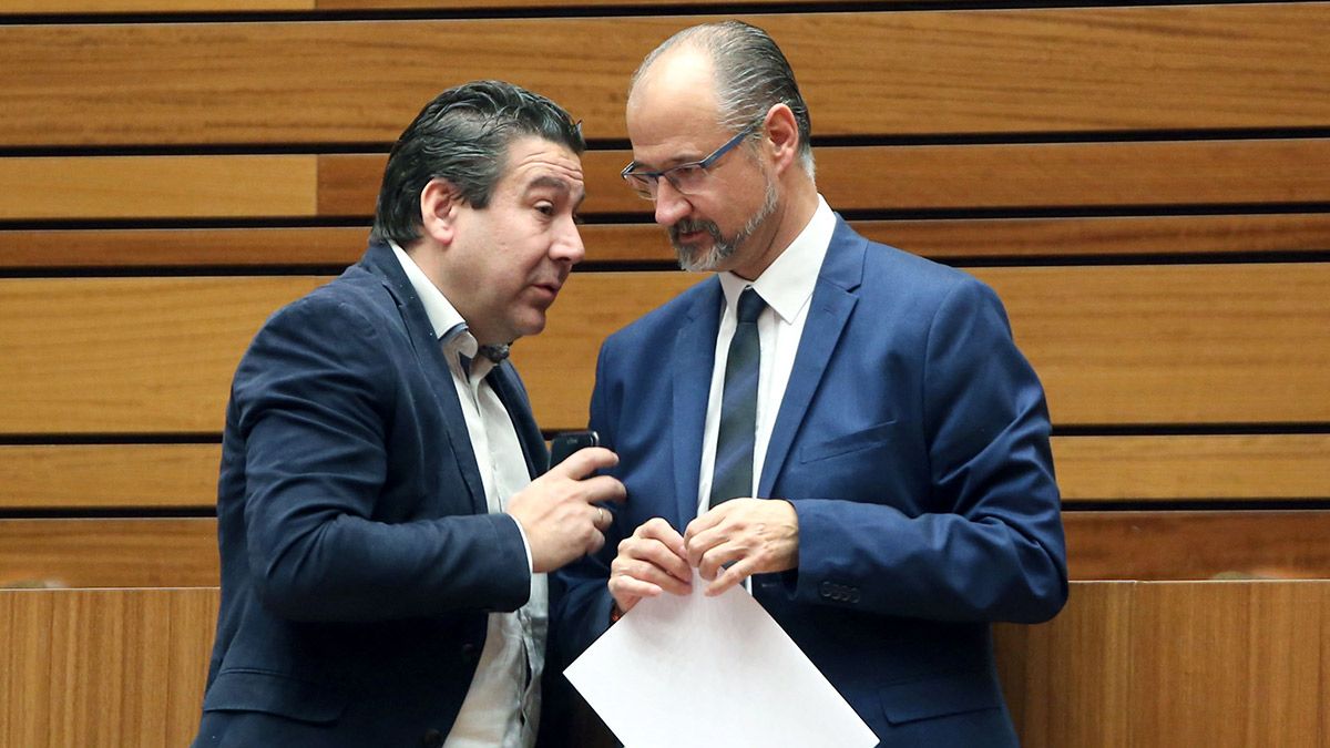 Luis Mariano Santos y Luis Fuentes en una imagen de archivo. | ICAL