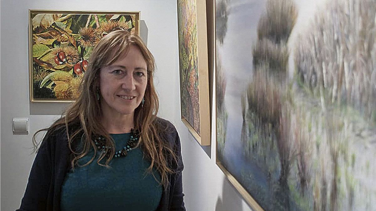 La pintora Cristina Masa Solis expone desde hoy en el Palacio Don Gutierre.