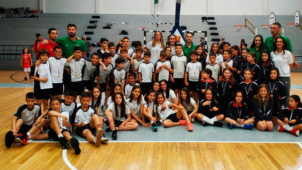 Componentes del Colegio Leonés que triunfaron en el Torneo de Coimbra. | L.N.C.