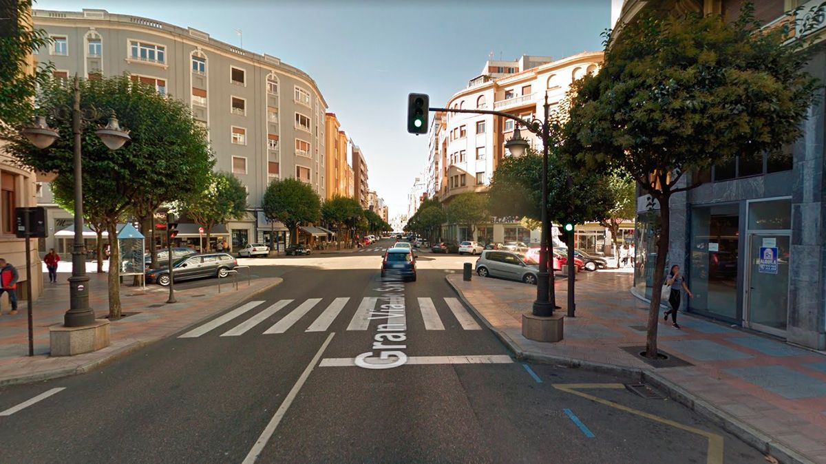 Imagen de Google Maps de la Gran Vía San Marcos de León.