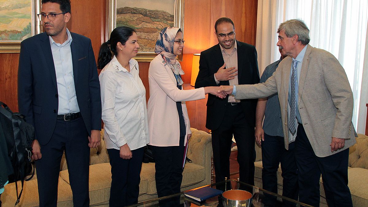 Una delegación del Ministerio de Educación del Reino de Marruecos se reúne rector de la Universidad de León, Juan Francisco García Marín. | ICAL