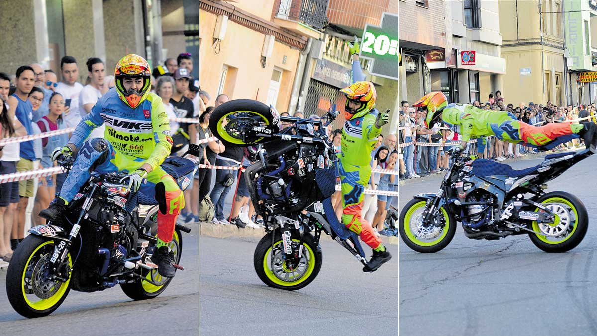 Plácido 666 fue el encargado de ofrecer la exhibición acrobática. | REPORTAJE GRÁFICO:  P. FERRERO