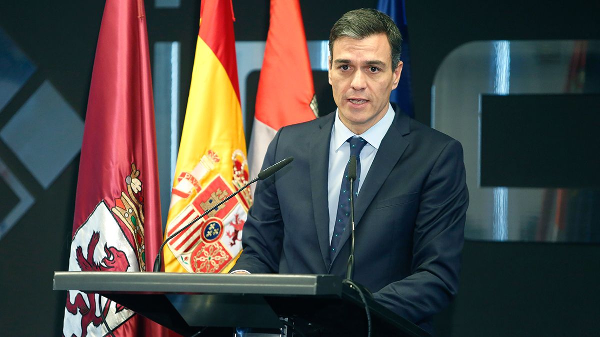 Imagen de archivo de Pedro Sánchez en su última visita a León. | ICAL