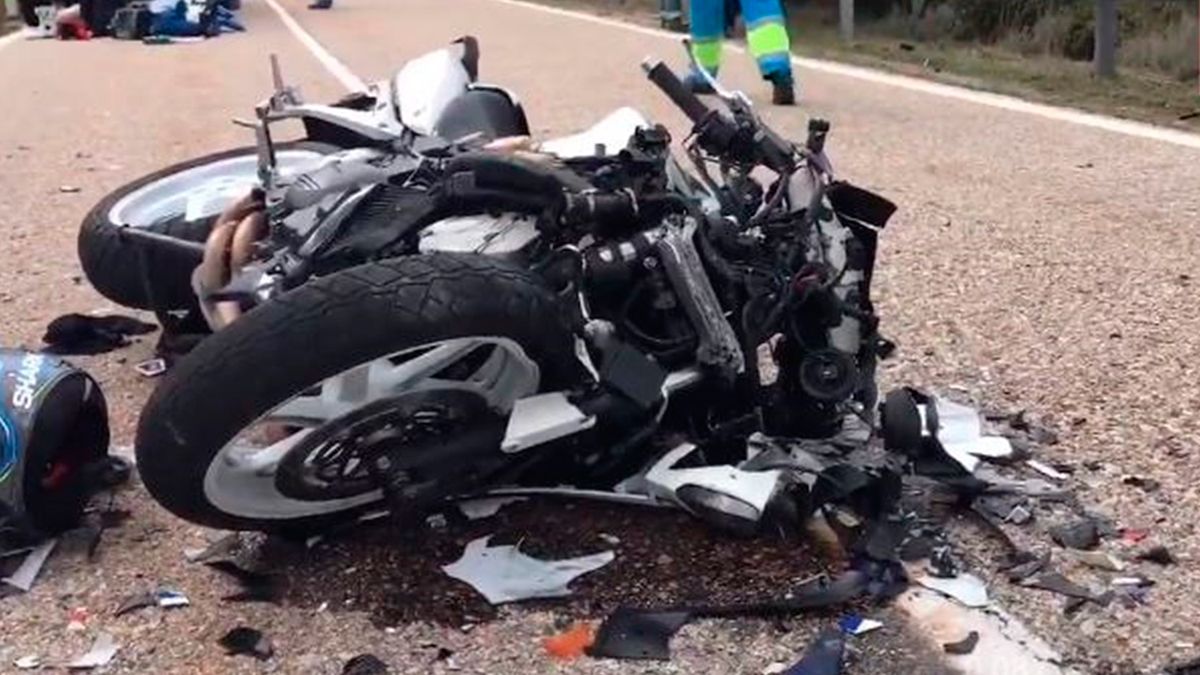 Imagen de archivo de un accidente de moto. | EUROPA PRESS