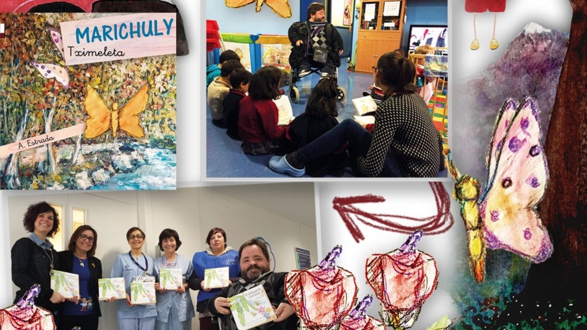 Detalle del cartel del proyecto 'Ningún niño sin su cuento'.