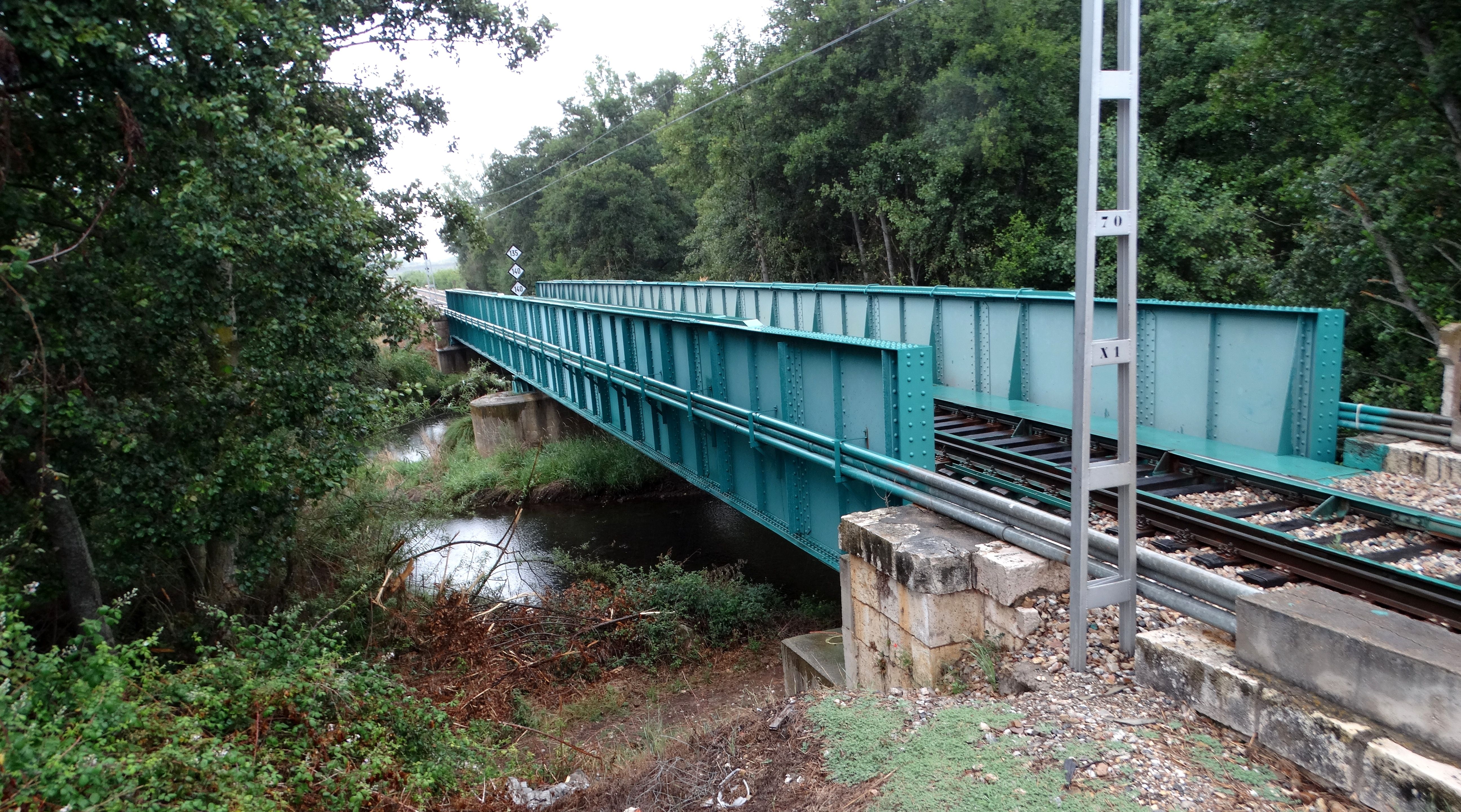 Puente ferroviario de Nistal de la Vega sobre el río Tuerto. | LUIS SOLERA SELVI