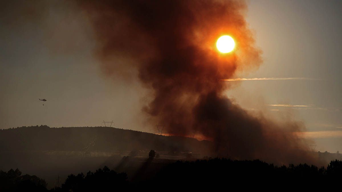 Imagen del reciente incendio de Ucedo. | ICAL