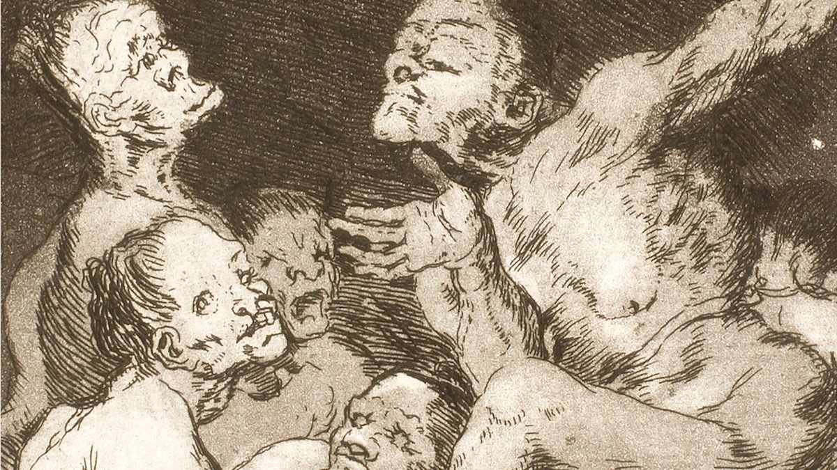 Fragmento de ‘Los Caprichos’ de Goya.