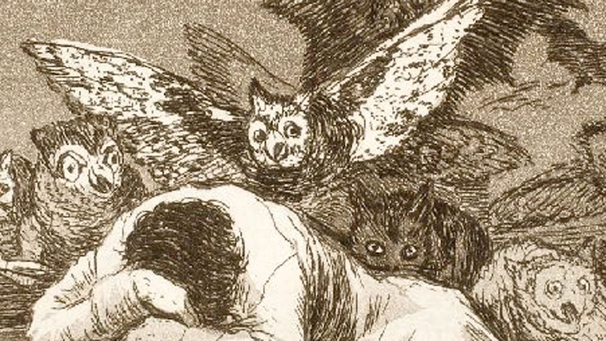 Fragmento de 'Los Caprichos', de Goya,