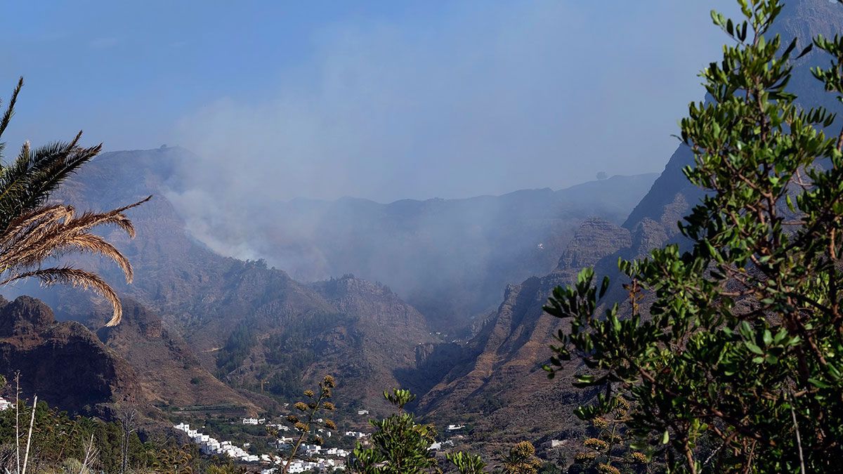 Imagen del incendio de Gran Canaria. | EP