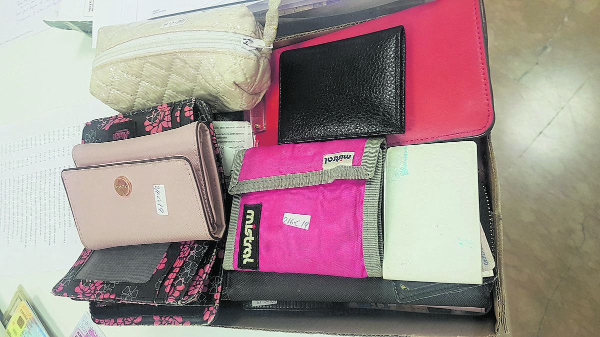 Las carteras son los objetos que más se pierden. | L.N.C