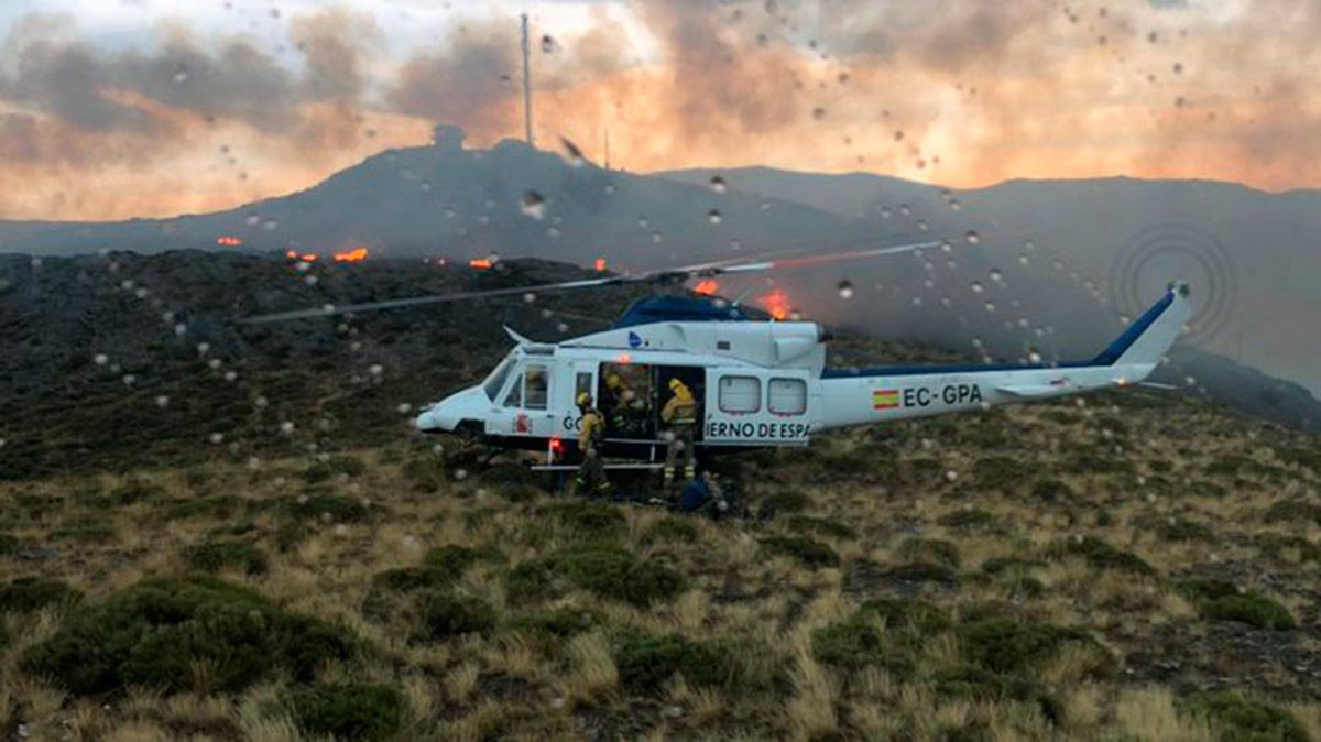 Llegada al lugar de los efectivos de la Brif de Tabuyo. | Twitter @briftabuyo