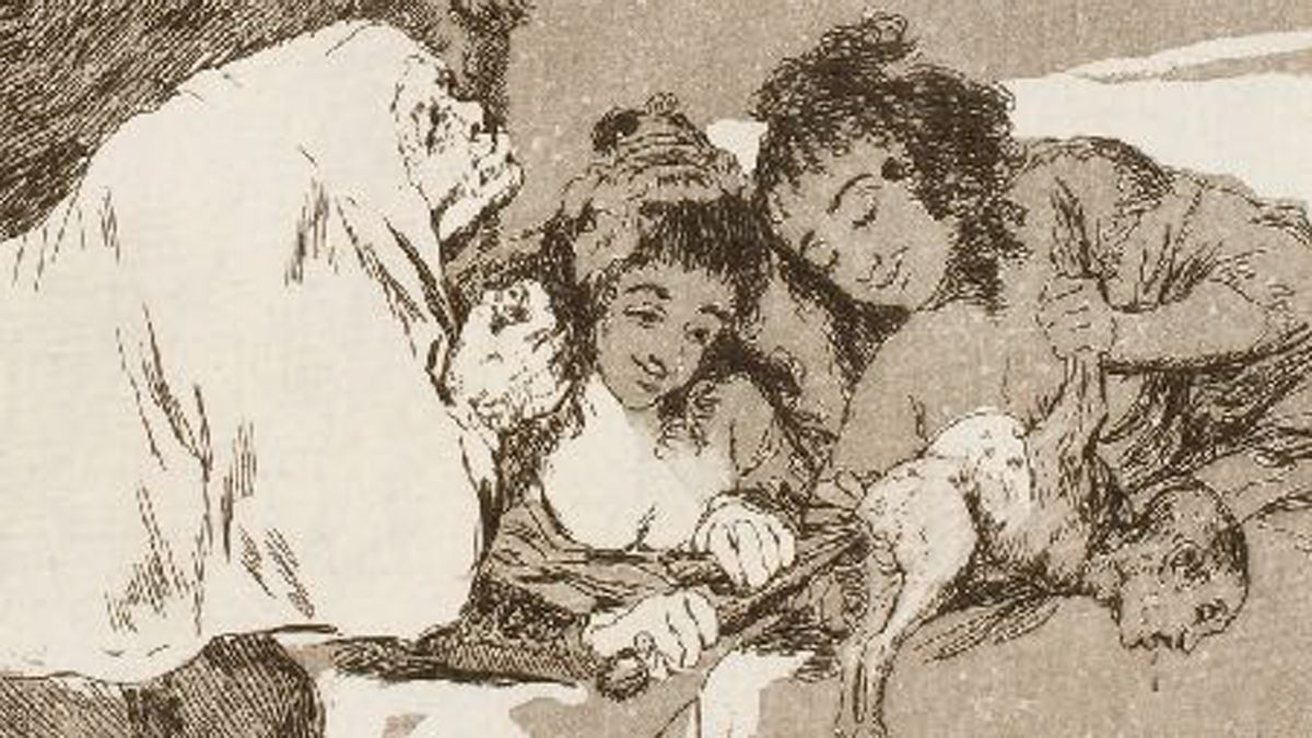 Fragmento de ‘Los Caprichos’ de Goya.